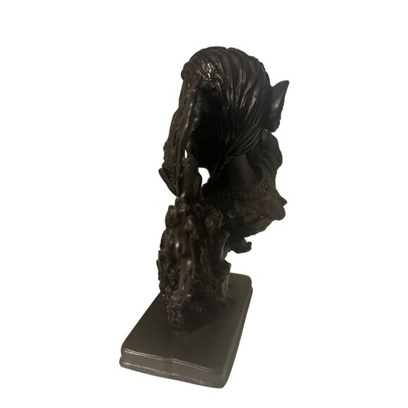 Remington Native American Reproduction Sculpture Brave/eagle - Picture 8 of 9